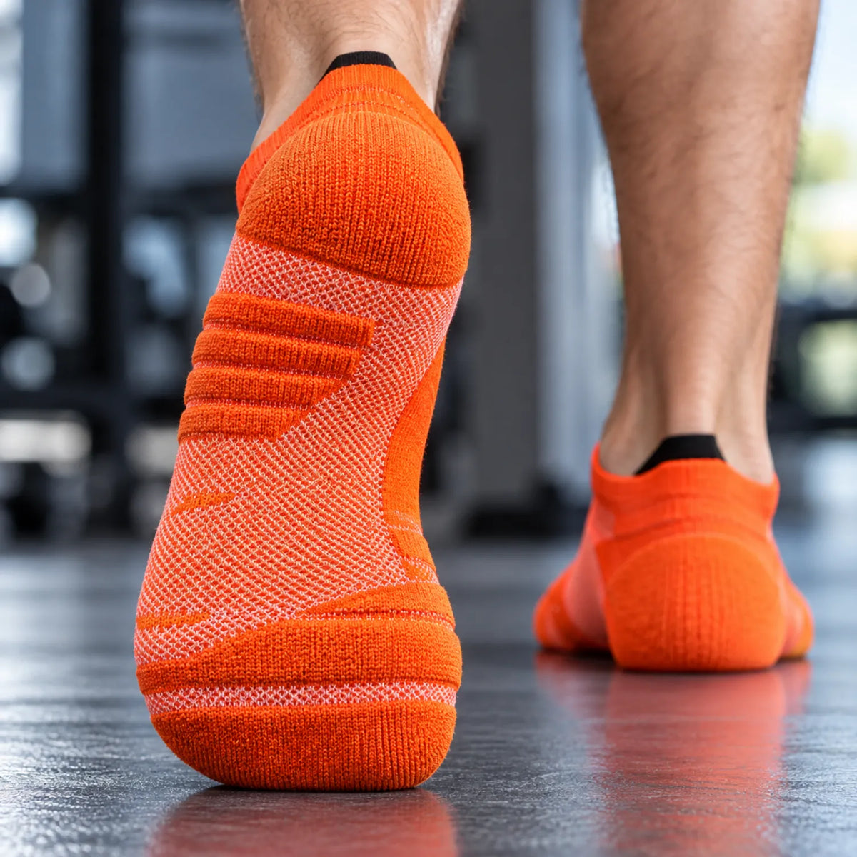 Meia Esportiva Acolchoada de Cano Alto para Corrida e Caminhada Anti Bolha — GRIYGO