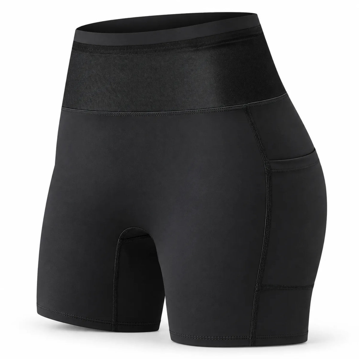 Short Feminino de Compressão com 6 Bolsos e Cintura Alta — GRIYGO