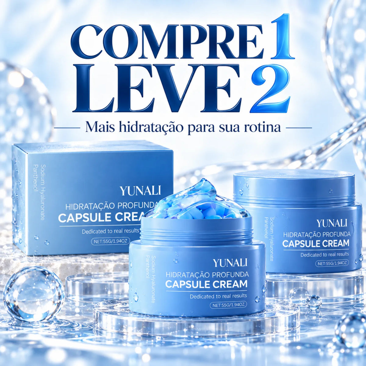 YUNALI Capsule Cream — Hidratação Profunda