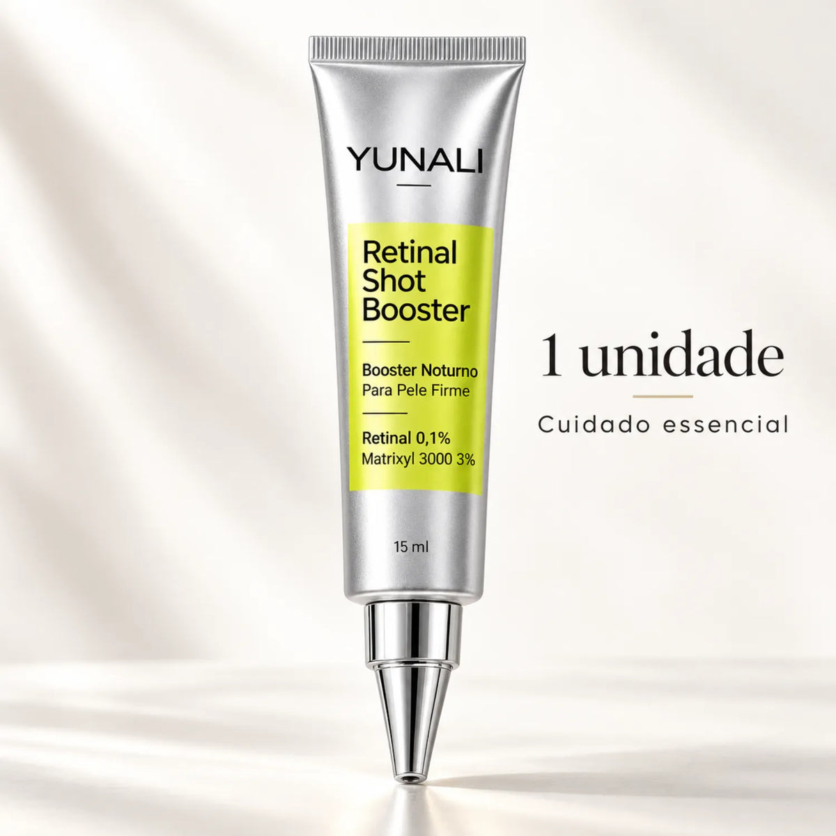 YUNALI Retinal Shot Booster — Booster Noturno com 0,1% Retinal e 3% Matrixyl 3000