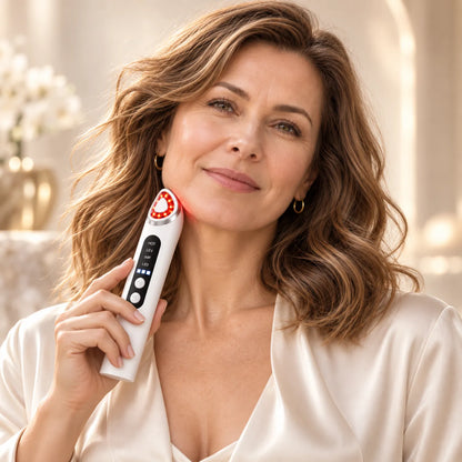 AGE-R Booster Pro X2 — Dispositivo Facial 7 em 1 para Glow, Firmeza e Poros