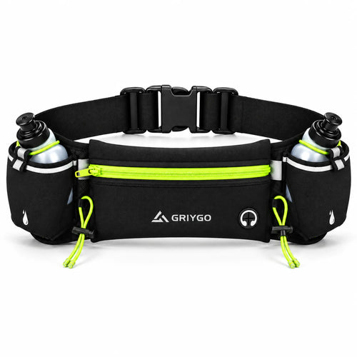 Cinto de Hidratação para Corrida com 2 Porta-Garrafas — GRIYGO
