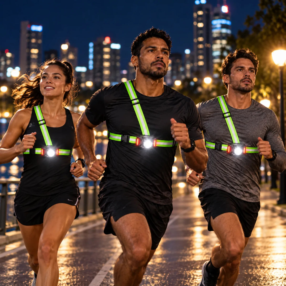 Colete Refletivo com Luz LED para Corrida GRIYGO
