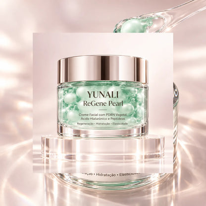 Creme Facial com PDRN Vegetal, Ácido Hialurônico e Peptídeos YUNALI ReGene Pearl