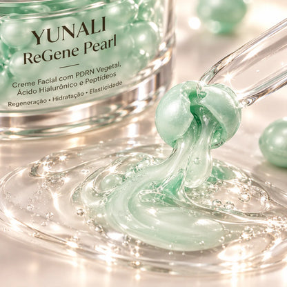 Creme Facial com PDRN Vegetal, Ácido Hialurônico e Peptídeos YUNALI ReGene Pearl