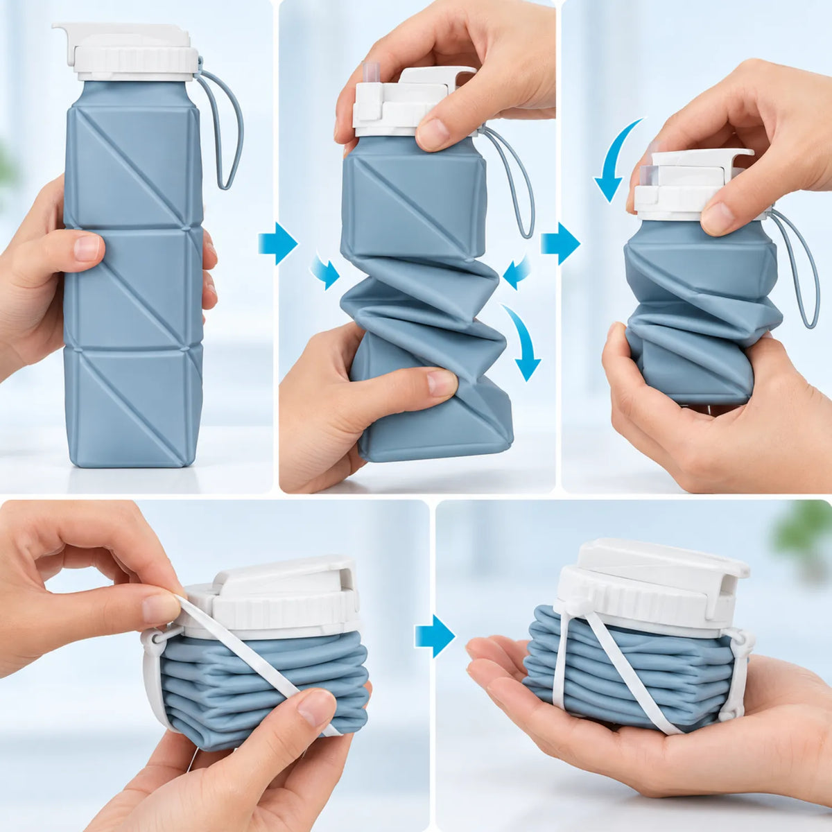 Garrafa Dobrável de Silicone GRIYGO 620ml