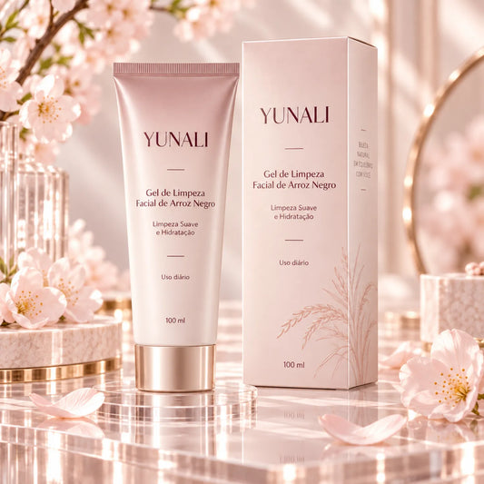 Gel de Limpeza Facial YUNALI — Pele Limpa, Macia e sem Repuxamento