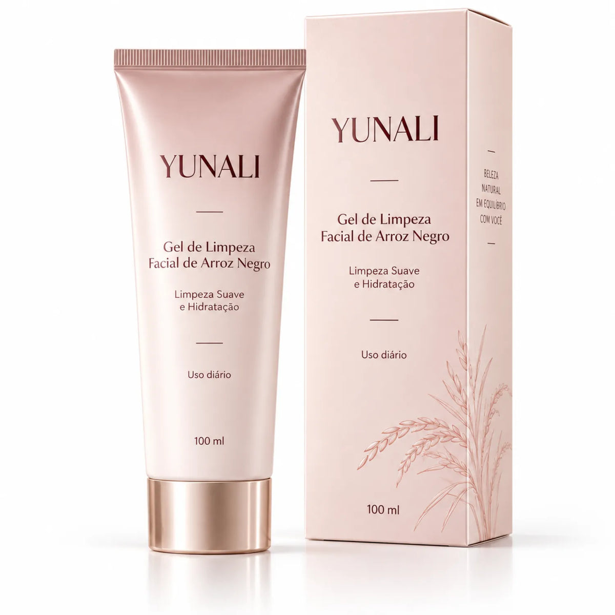 Gel de Limpeza Facial YUNALI — Pele Limpa, Macia e sem Repuxamento