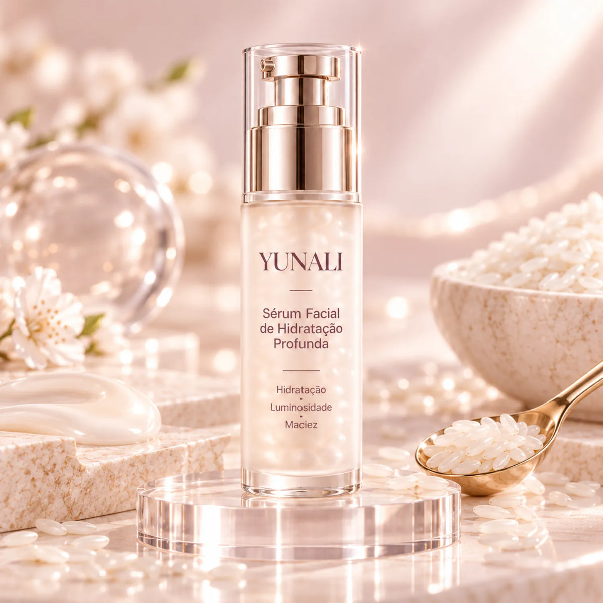 Sérum Facial YUNALI — Hidratação Profunda, Maciez e Glow