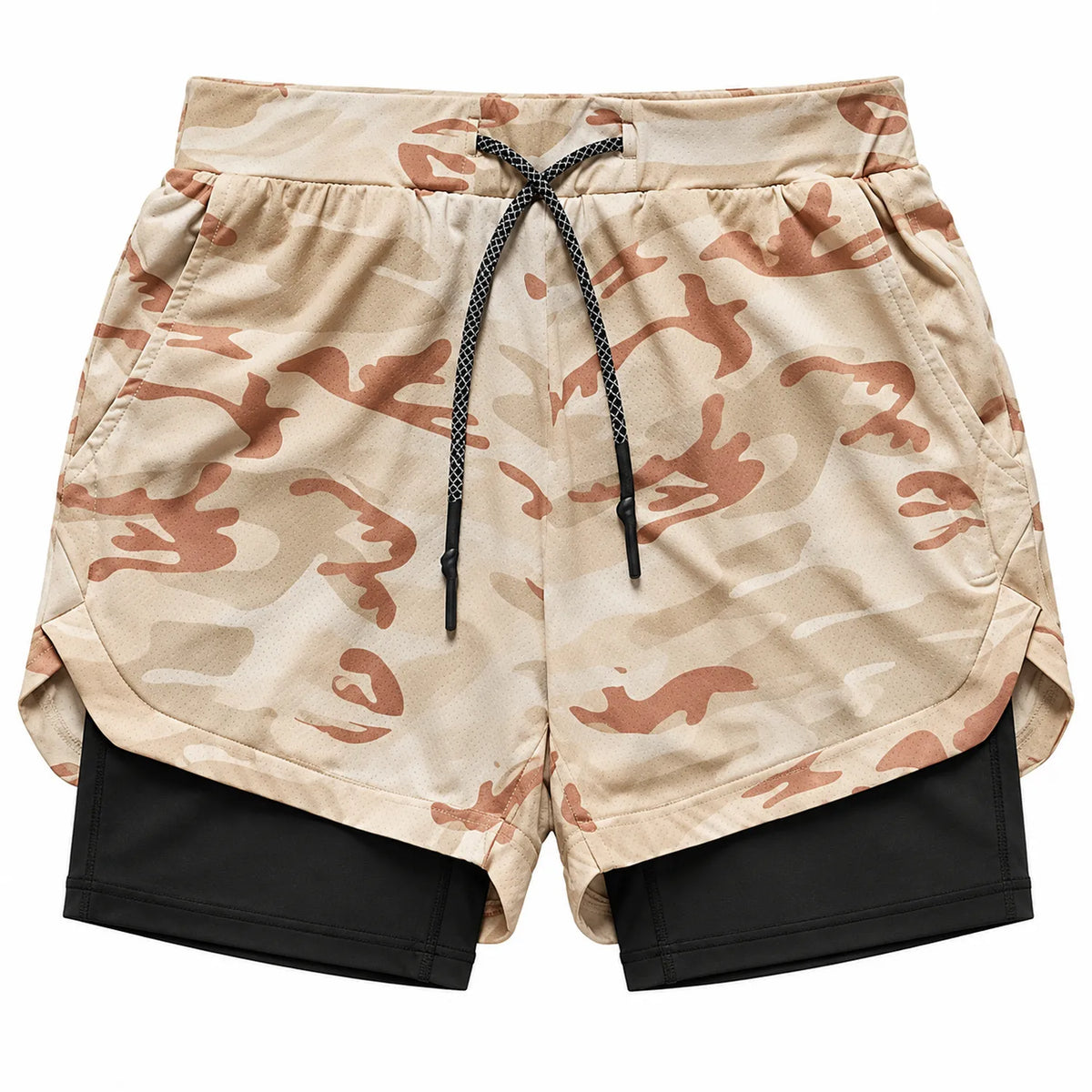 Short Masculino de Corrida 2 em 1 com Bermuda Interna e Bolso para Celular — GRIYGO
