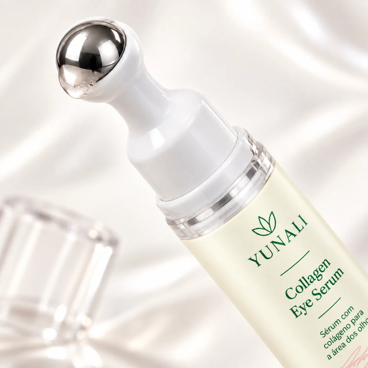 YUNALI Collagen Eye Serum — Sérum para Área dos Olhos com Colágeno e Roller Metálico