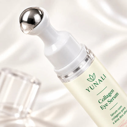 YUNALI Collagen Eye Serum — Sérum para Área dos Olhos com Colágeno e Roller Metálico