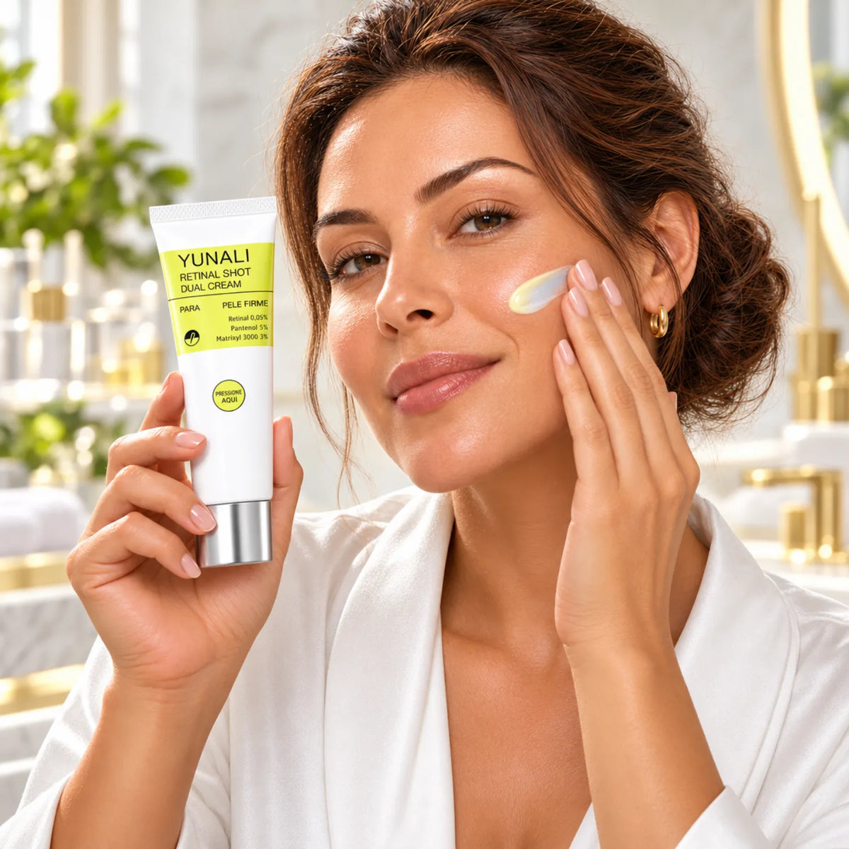 YUNALI Retinal Shot Dual Cream — Creme Facial Noturno com Retinal, Matrixyl e Pantenol