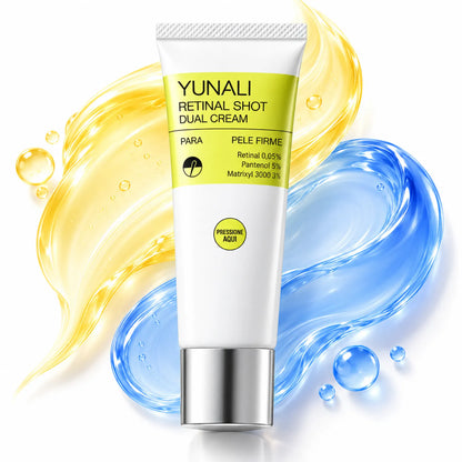 YUNALI Retinal Shot Dual Cream — Creme Facial Noturno com Retinal, Matrixyl e Pantenol