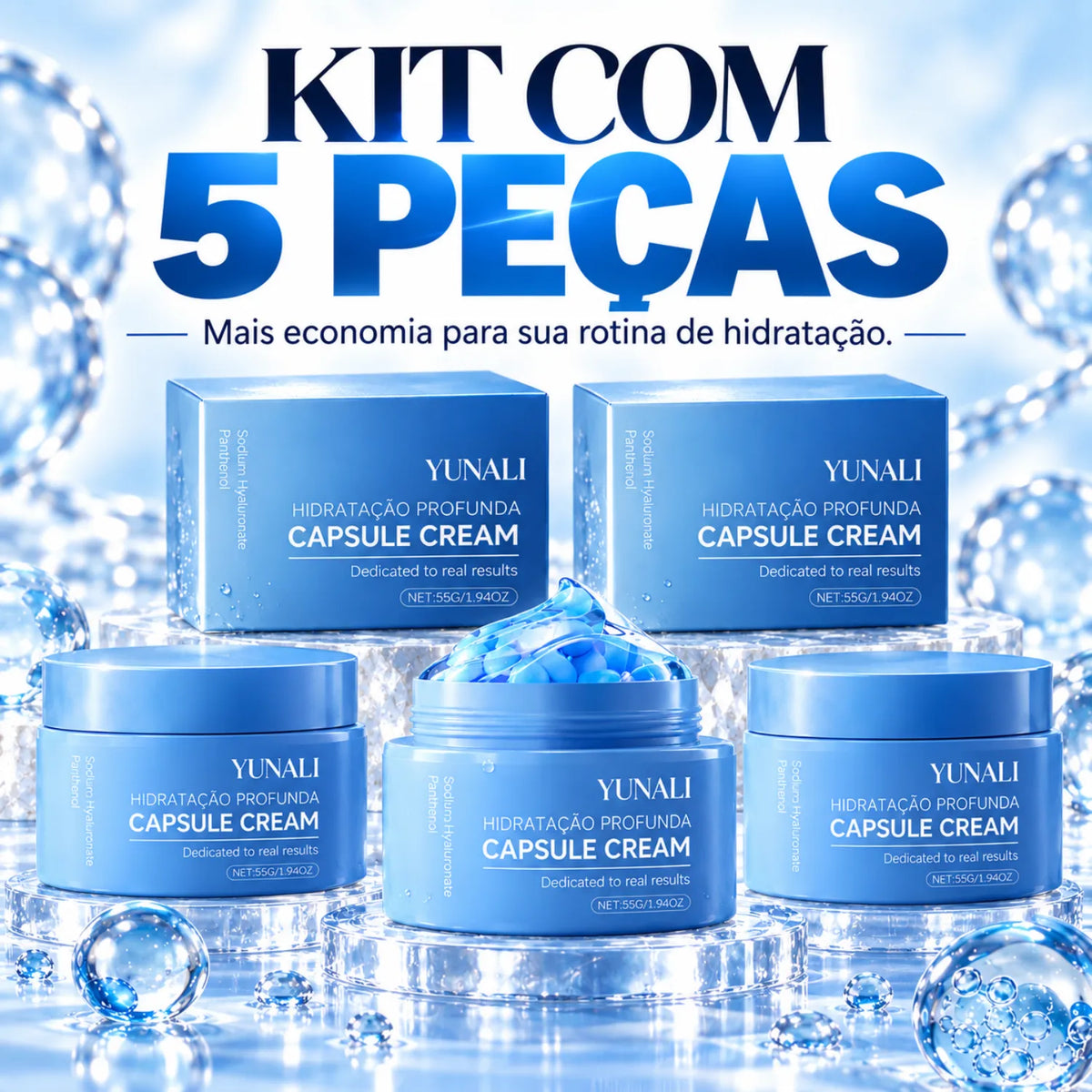 YUNALI Capsule Cream — Hidratação Profunda